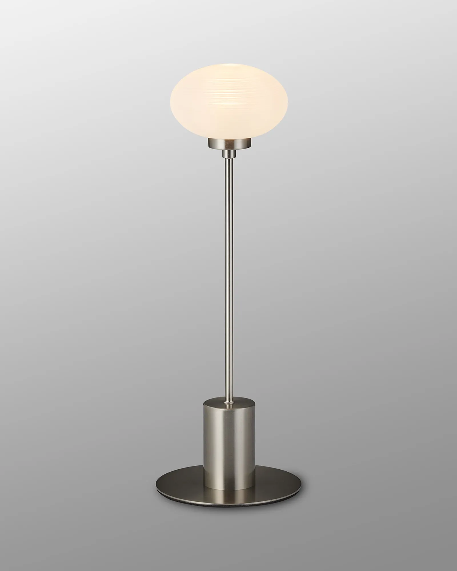 Addie Satin Nickel Table Lamps Deco Armed Table Lamps